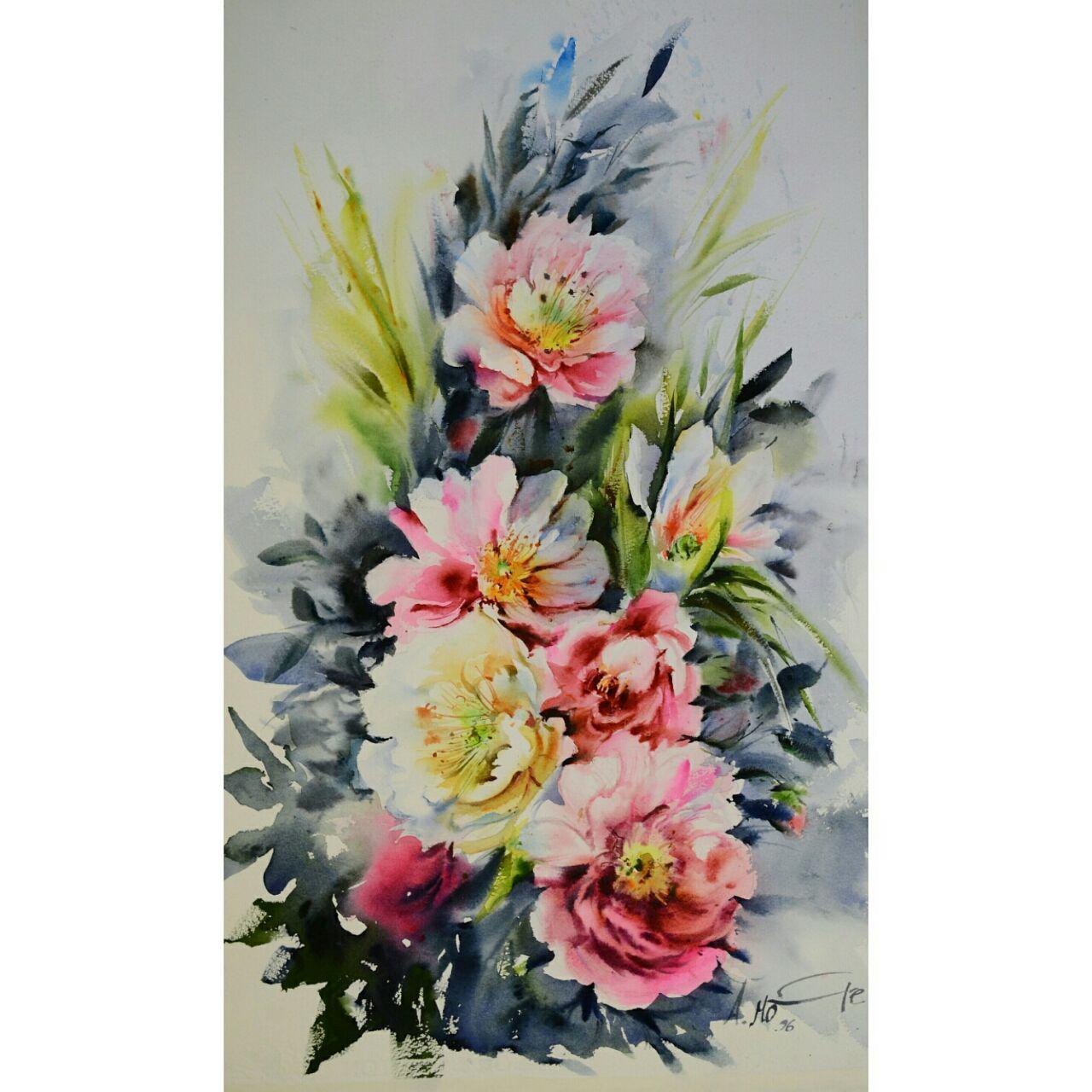 آموزشگاه هنرهای تجسمی آبرنگ 60x35cm