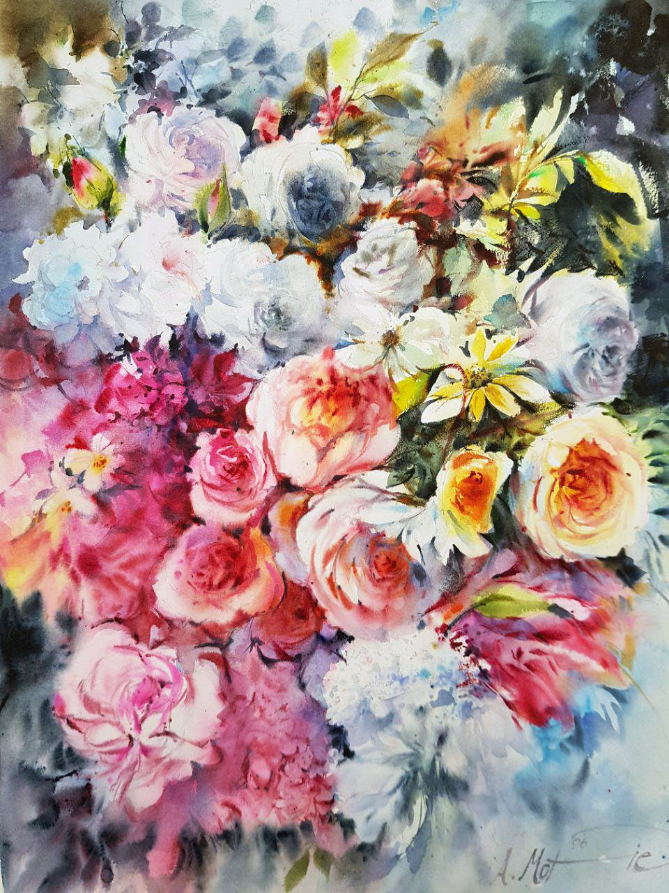آموزشگاه هنرهای تجسمی آبرنگ 67x42cm