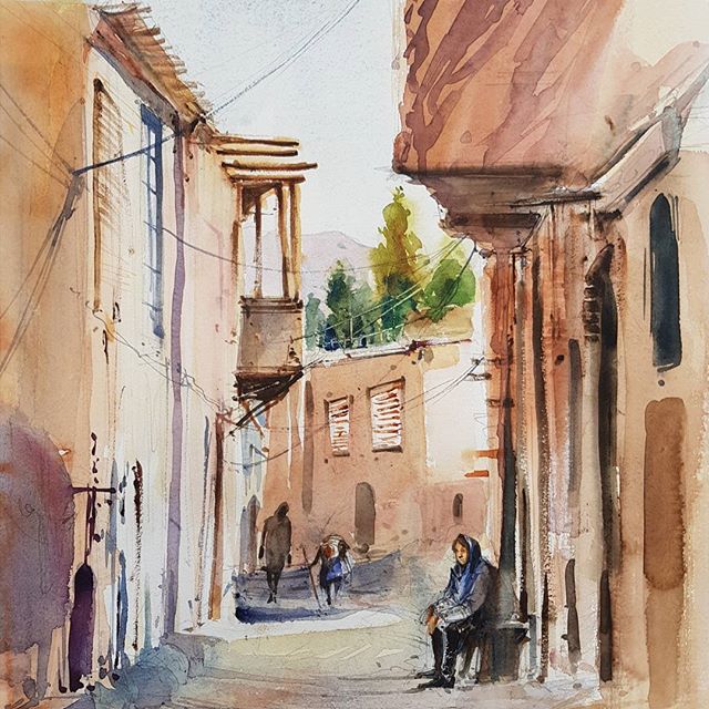 آموزشگاه هنرهای تجسمی آبرنگ 37*48cm